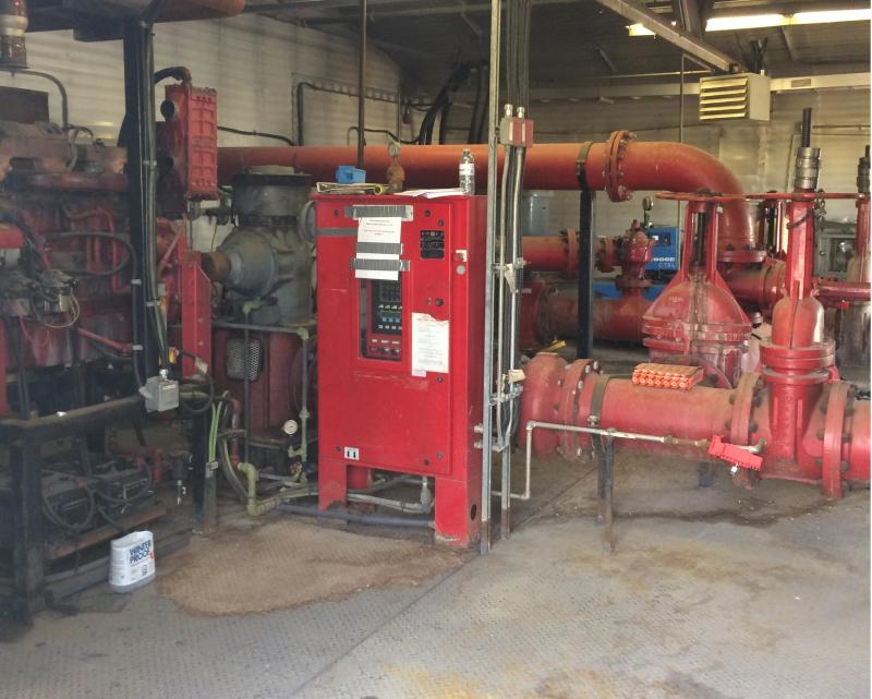 Retrofit Pump House Retrofitted Engine in Pump House