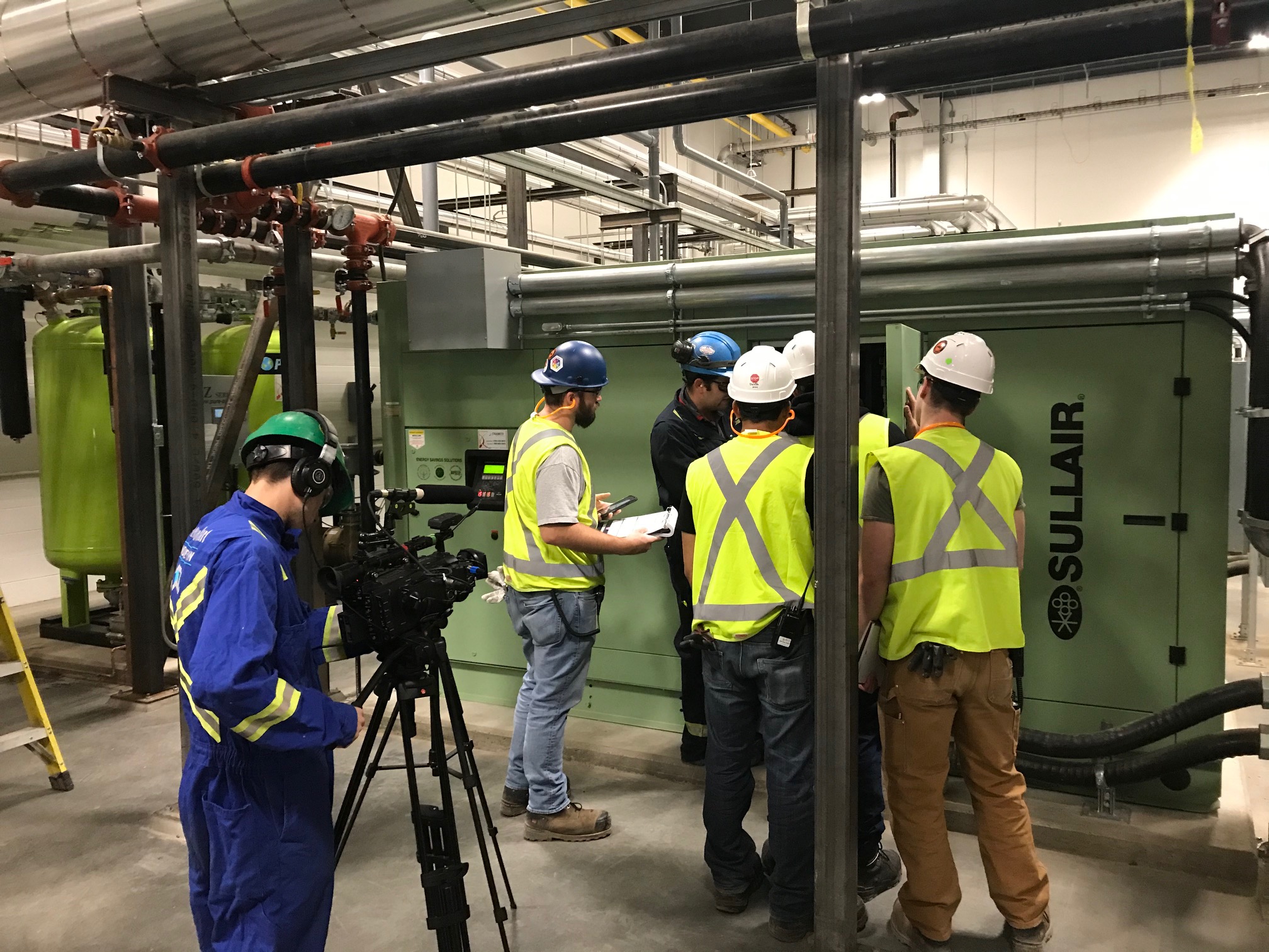 Chamco Sullair install Chamco Sullair install and training