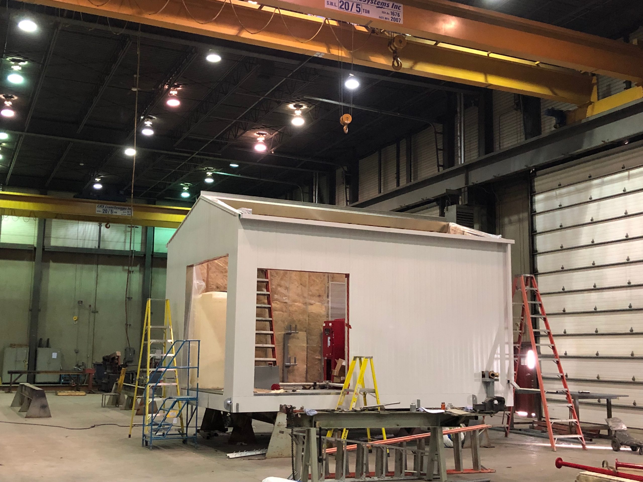 Enbridge Foam Package Building Foam package building being constructed in shop