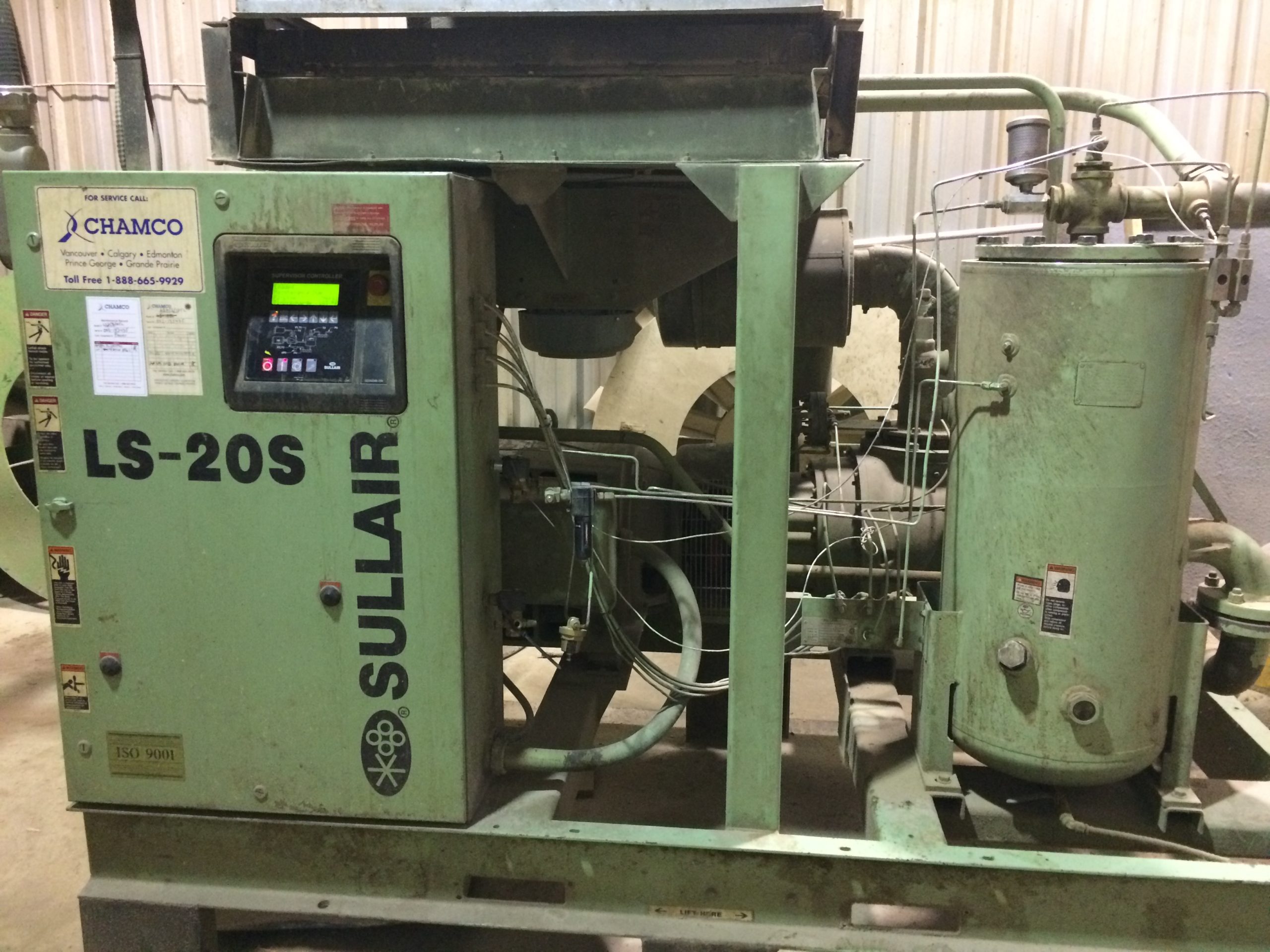 Sullair compressor at planer mill