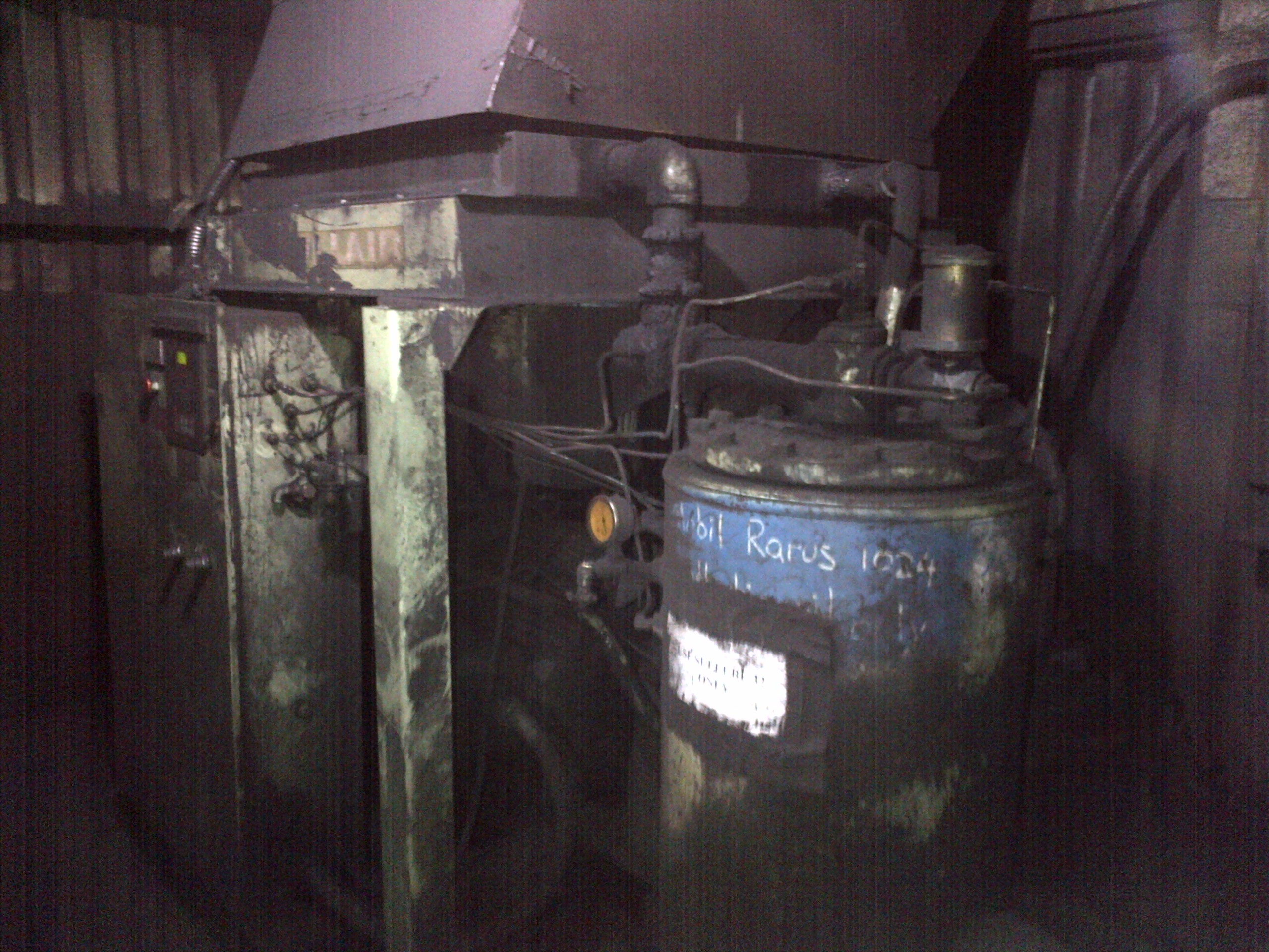 Old Sullair compressor in mine