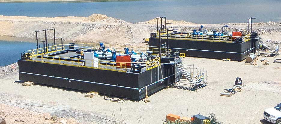 Climax mine pump stations being constructed