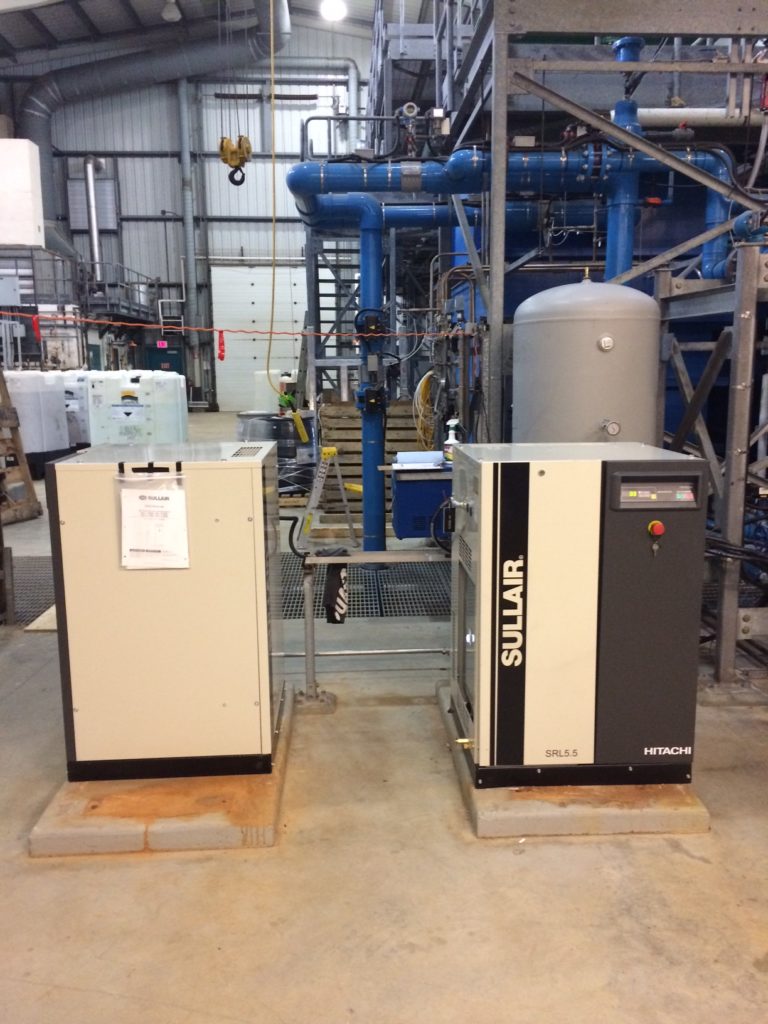 Sullair oil-free compressor & 200G vertical receiver