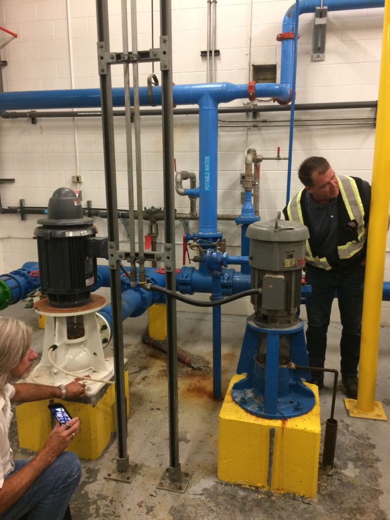 comprehensive-quality-management Chamco service team gathering information for replacement pumps