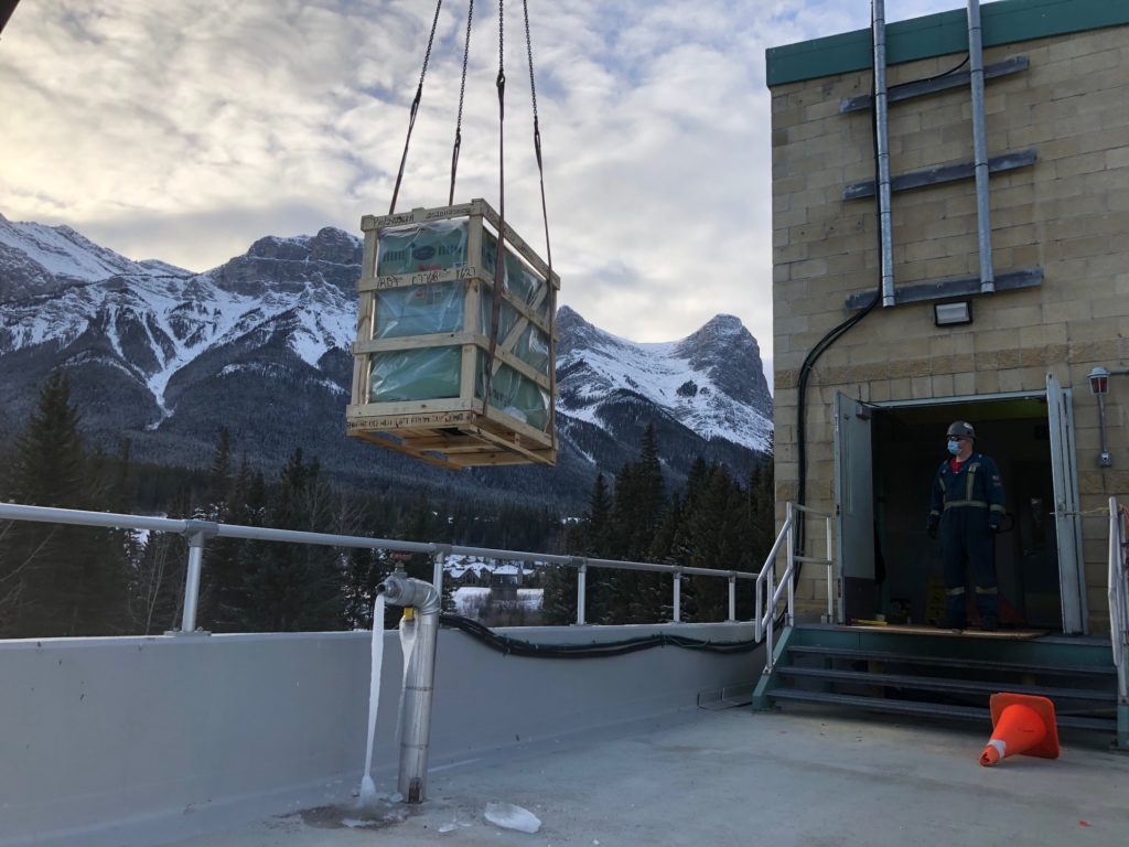 Sullair compressor at a plant in the Canadian Rockies