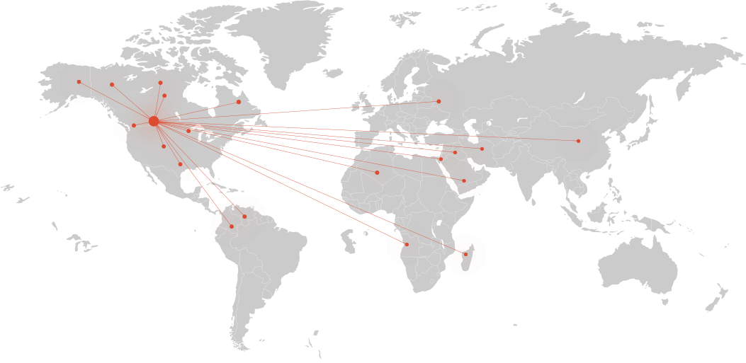 World Map with Pins World Map with Pins