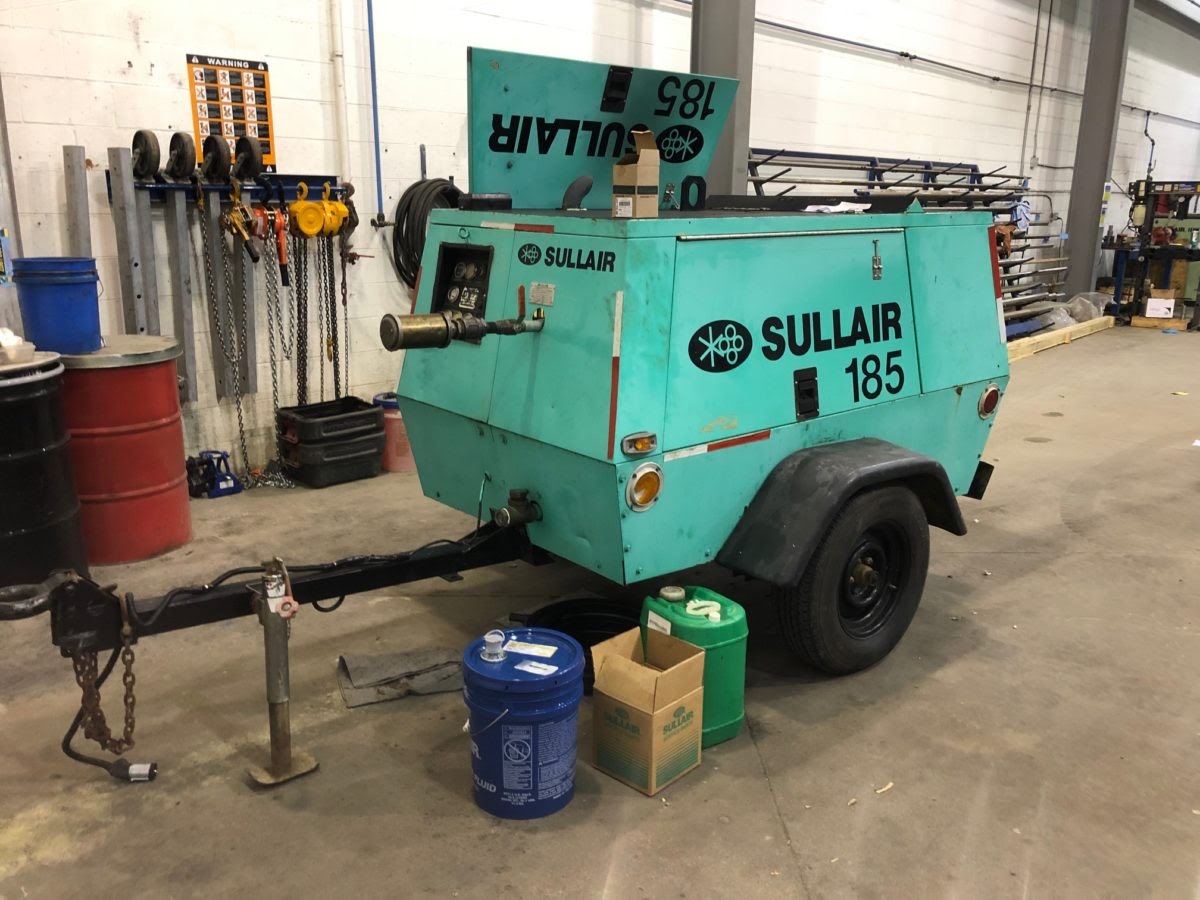 30-year-old Sullair 185 compressor
