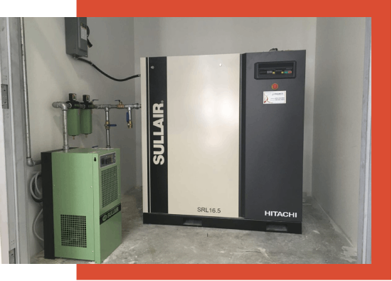 Sullair oil free air compressors.