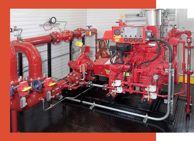 A modularized fire pump system.