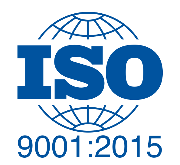 The ISO 9001:2015 logo.