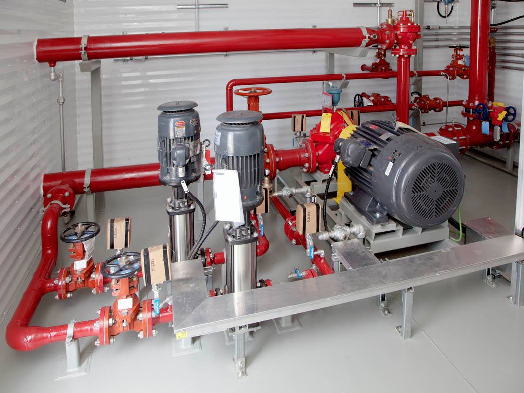 A Chamco fire pumping system.