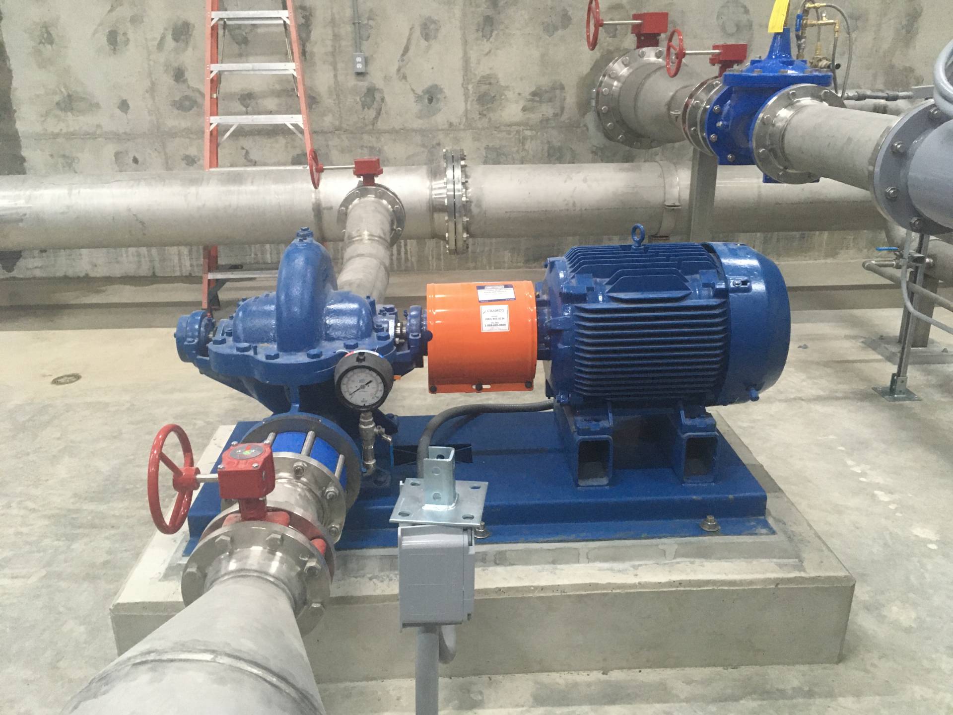 An industrial pump.