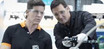 Strategic Support for Your Dryer Needs-image Chamco technician works on air compressors